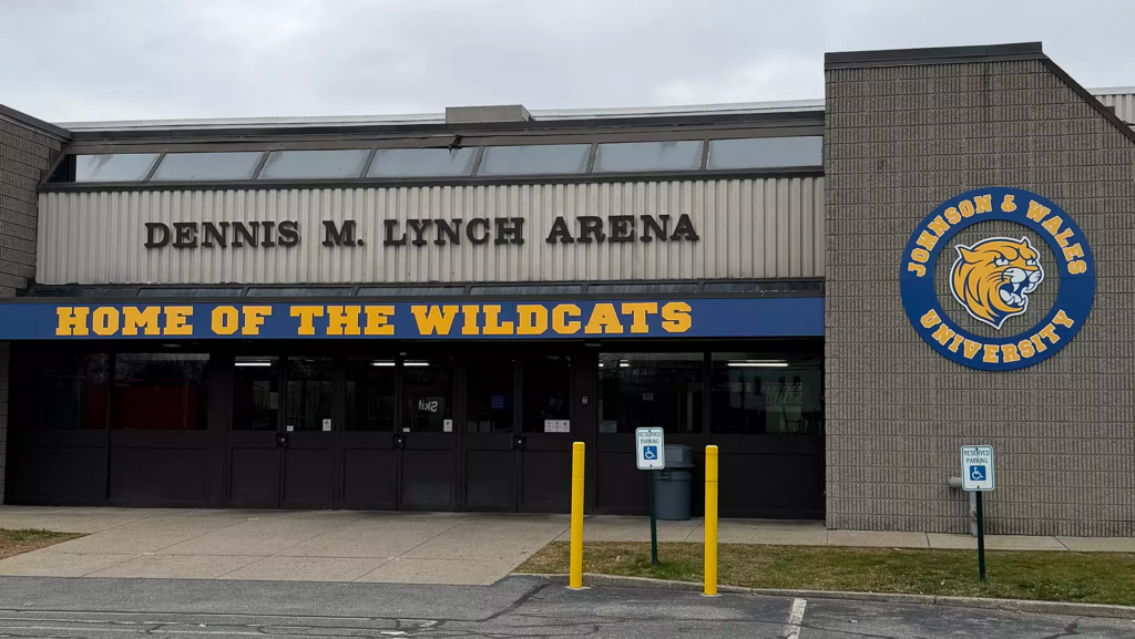 Photo of Dennis M. Lynch Arena courtesy Johnson & Wales University